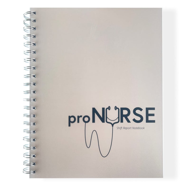 Portage ProNurse Report Spiral Notebook - 200 Patient Templates, 8.5""x11"",Essential For Nurses, Makes Shift Reporting A Breeeze, 100 Sheets - Image 1